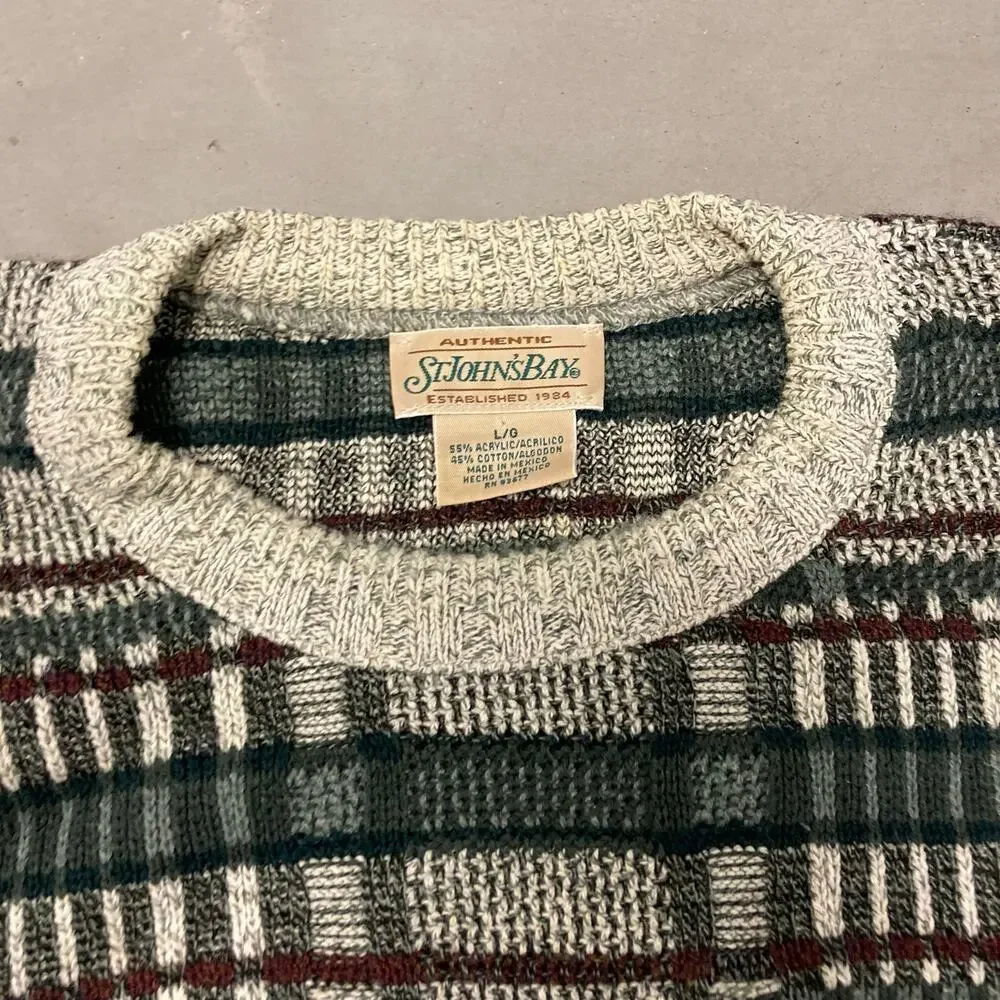 vintage y2k St. John’s Bay patterned sweater
